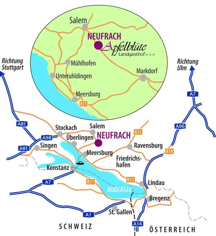 Apfelbluete Bed & Breakfast 8 Km Vom Bodensee Salem  Dış mekan fotoğraf